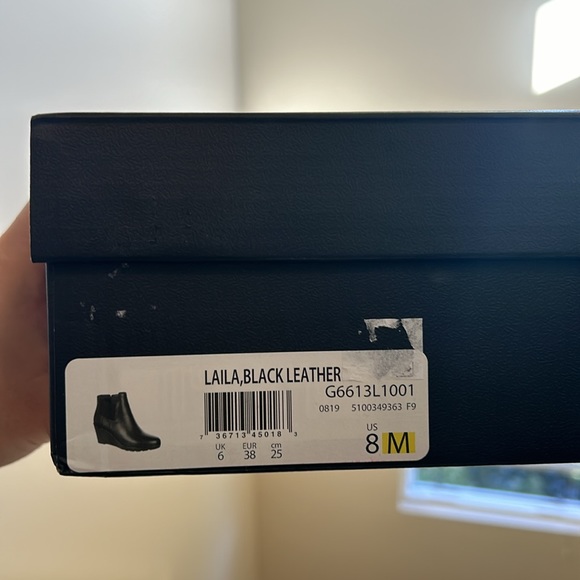 Naturalizer Laila Ankle Wedge Leather Boots - US Women’s Size 8 - Picture 7 of 7